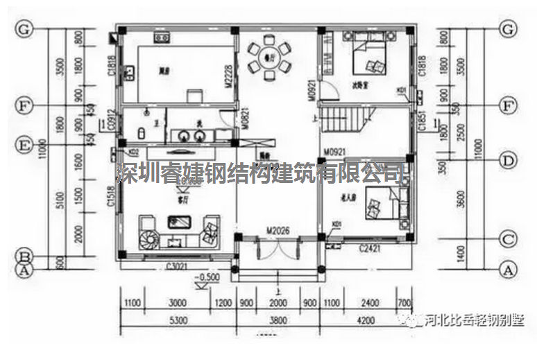 農村自建別墅兩層13.3米X11米,帶平面設計圖,拿走不謝(圖2) 農村自建別墅兩層13.3米X11米,帶平面設計圖,拿走不謝(圖2)
