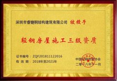 睿婕鋼結構建筑有限公司正式加盟入中國輕鋼協(xié)會(huì )會(huì )員！